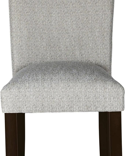 HomePop Parsons Classic Upholstered Accent Dining Chair, Single Pack, Light Grey - LeafyLoom