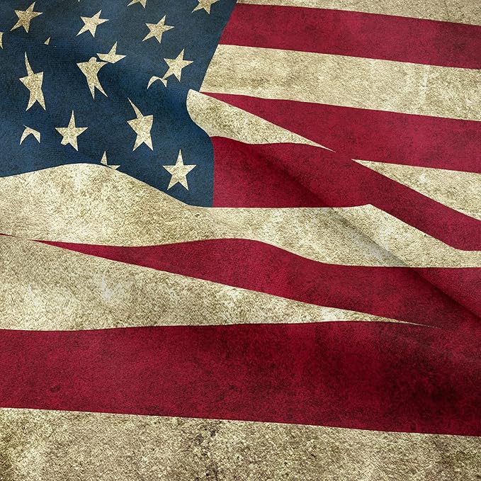 Tailor Shop American Flag Comforter Set for Boys Kids Teens American Flag Pattern Bedding Set King Size with 1 Comforter 2 Pillowcases - LeafyLoom