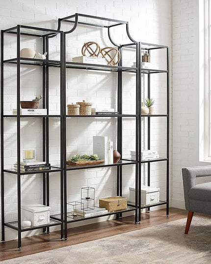 Crosley Furniture Aimee 3-Piece Etagere Bookcase Set, Oil-Rubbed Bronze - LeafyLoom