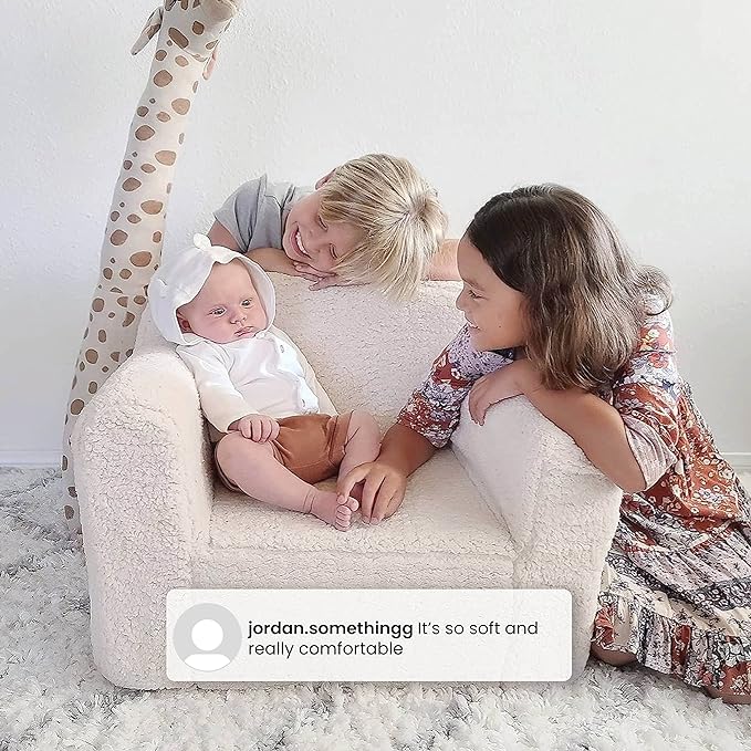 Delta Children Cozee Sherpa Chair, Pink - LeafyLoom