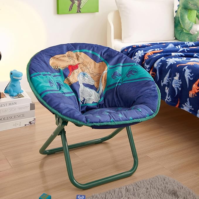 Idea Nuova Jurassic World Toddler Saucer Chair - LeafyLoom