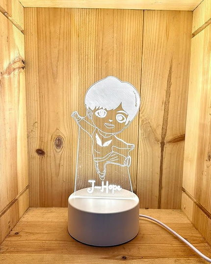 J-Hope Kpop Bangtan Boys LED Night Light Bedroom Desk Lamp - Perfect Holiday Gift, Birthday Gift, Christmas Gift (Novelty Item, Limited Stock) - LeafyLoom