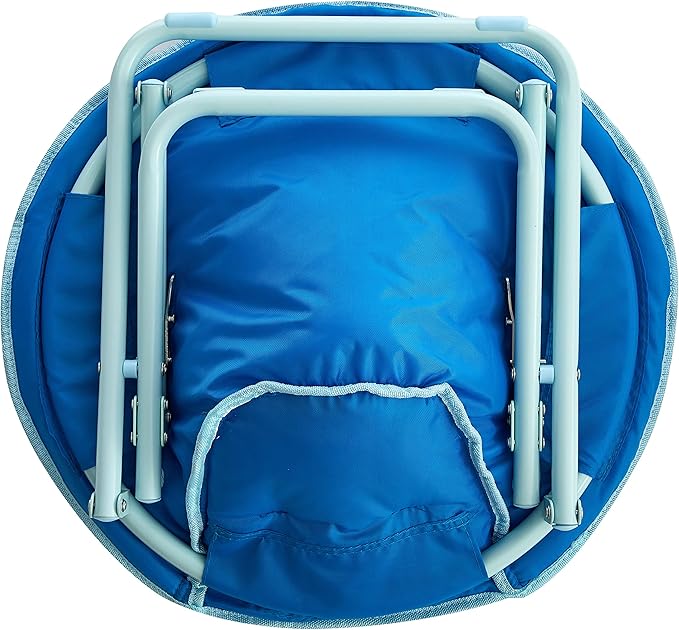Nickelodeon Blues Clues Toddler 19” Folding Saucer Chair with Cushion, Ages 3+, Polyester - LeafyLoom