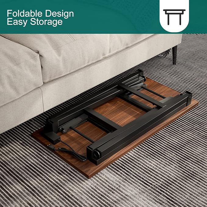 TEMI Computer Desk with Power Outlet - Portable Small with USB Ports, Durable Construction. Perfect Writing Desk, Study Table, and Office Table for Compact Spaces. Work Desk for Home Office Use. - LeafyLoom