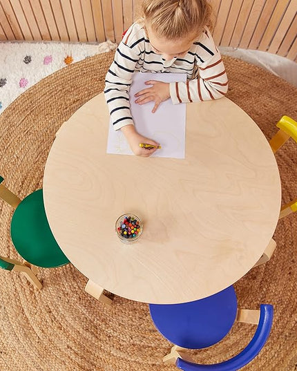ECR4Kids ECRKids Seating, 5-Piece Table and Chairs Set, Assorted - LeafyLoom