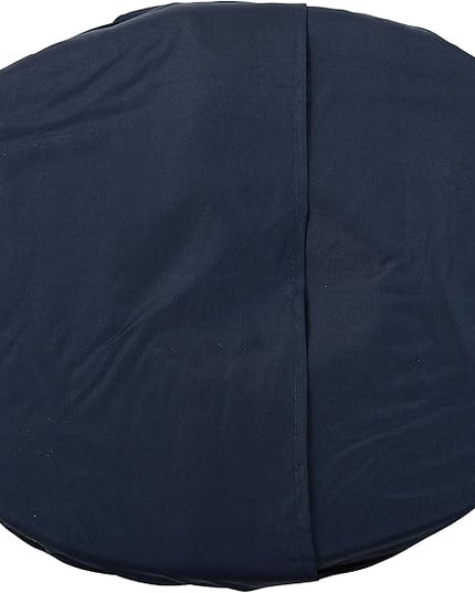 DMI 16-inch Convoluted Molded Foam Ring Donut Pillow Seat Cushion for Hemorrhoids, Back Pain, Tailbone Relief Cushion, Navy - LeafyLoom