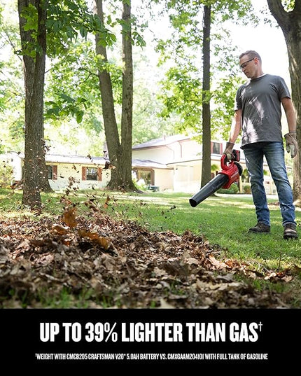 CRAFTSMAN V20* BRUSHLESS RP Blower (5.0Ah) (CMCBL730P1) - LeafyLoom