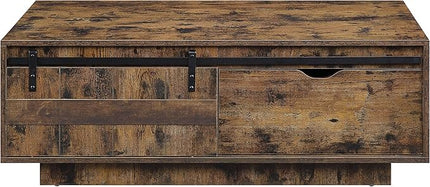 NicBex Coffee Table Faux Marble Coffee Table with Storage Rectangle Center Tables with Drawers Dining Table for Living Room, Dining Room, Office, and Bedroom,47" W, Rustic Oak - LeafyLoom
