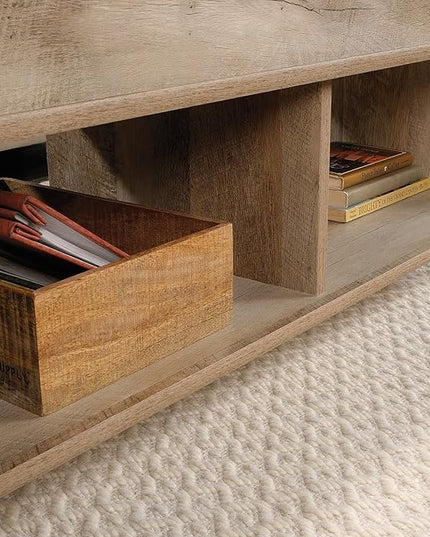 Sauder Carson Forge Lift Top Coffee Table, Lintel Oak finish - LeafyLoom