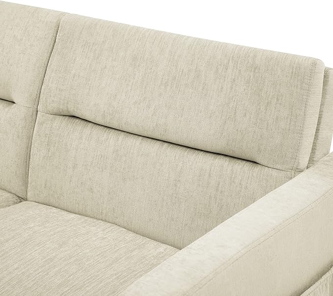 3 in 1 Sleeper Sofa Bed,Contemporary Minimalist Style 2 Seater Loveseat Convertible Sofa&Couch with Pull Out Sofabed and Side Storage Pockets for Home,Office,Apartment,RV Living Room Furniture - LeafyLoom