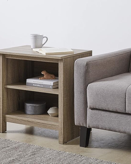 ROCKPOINT 70inch TV Stand Storage Media Console Entertainment Center,Driftwood - LeafyLoom