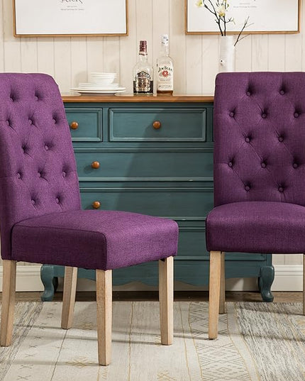 NicBex Haerin-SD-00143-LWJ Dining Chairs, 26"x18"x39.2", Purple - LeafyLoom