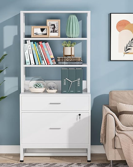 2 Drawers Vertical Office File Cabinet - LeafyLoom