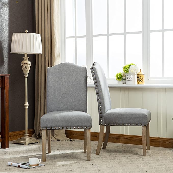 NicBex Haerin-SD-00153-LWJ Dining Chairs, 25"x20"x41", Gray - LeafyLoom