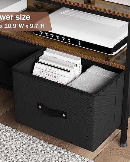 IDEALHOUSE Dresser TV Stand 50 Inch Entertainment Center with Storage TV Stand for Bedroom Small TV Stand Dresser with Drawers and Shelves, TV & Media Console Table Furniture for Living Room, Brown - LeafyLoom