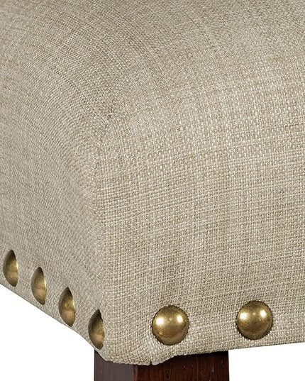 HomePop Classic Parsons Dining Chairs, Tan (Set of 2) - LeafyLoom