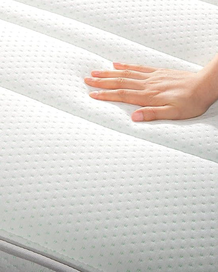 ZINUS 10 Inch Foam and Spring Mattress, Full, CertiPUR-US Certified Foams, Mattress in A Box, White - LeafyLoom
