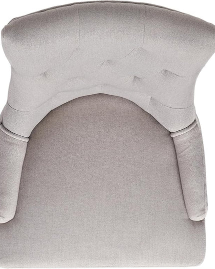 Hayden Fabric Dining Chairs, 2-Pcs Set,Polyester, Light Grey - LeafyLoom