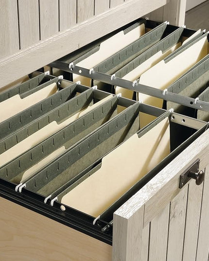 Sauder Costa Lateral File, Chalked Chestnut finish - LeafyLoom