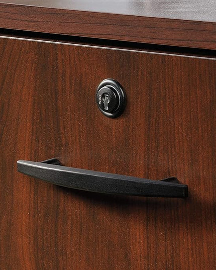 Sauder County Line Dresser, L: 15.55" x W: 19.45" x H: 28.54", Classic Cherry Finish - LeafyLoom