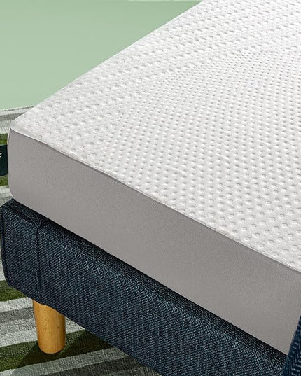 Zinus Cooling Essential Foam Bed Mattress Conventional, Twin, White - LeafyLoom