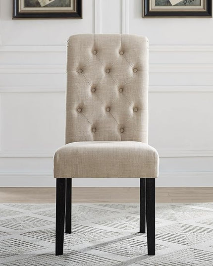 NicBex Haerin-SD-00148-LWJ Dining Chairs, 21"x18"x39.2", Beige - LeafyLoom
