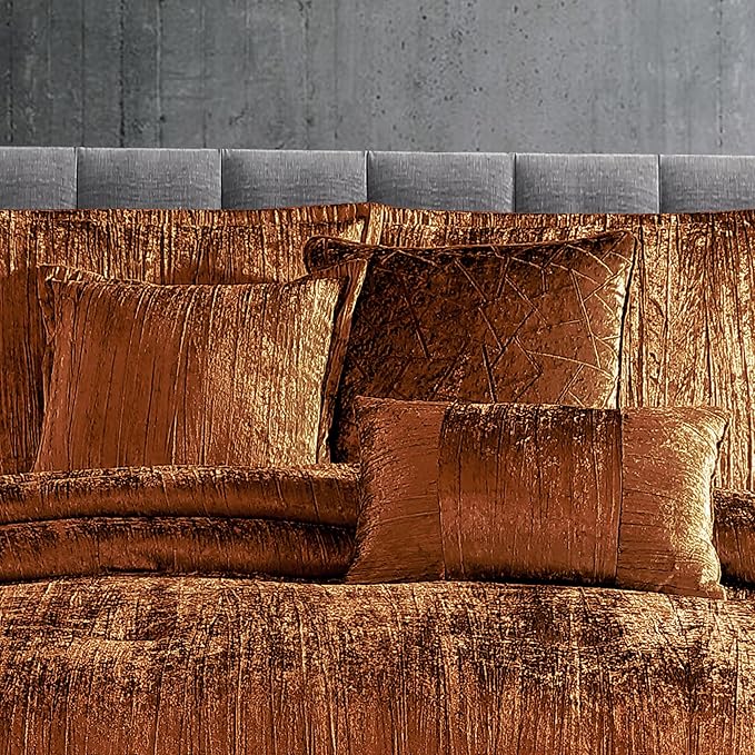 Riverbrook Home Turin Comforter Set, King, Spice, 7-Piece Set - LeafyLoom