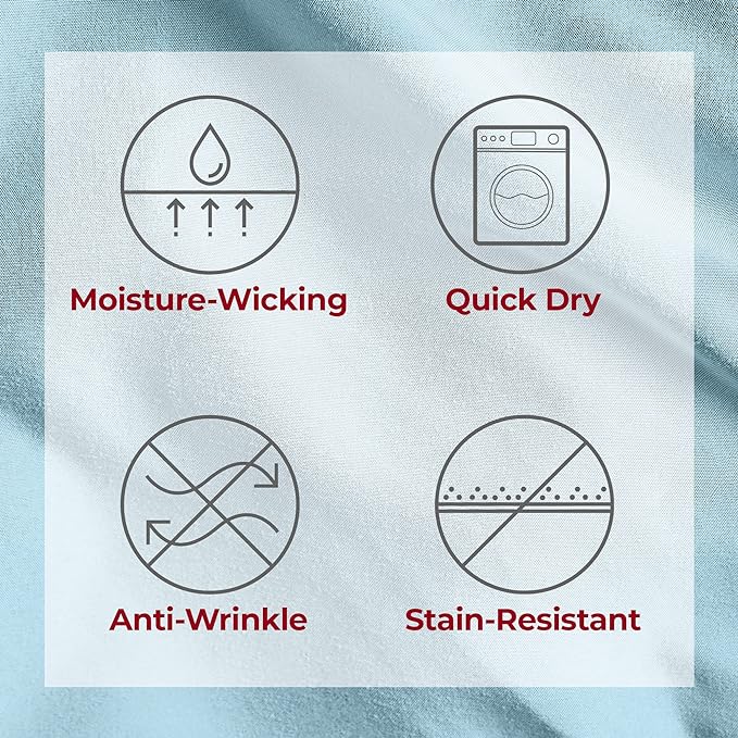 Mellanni Twin XL Sheets Set - 4 Piece Iconic Collection Bedding Sheets & Pillowcases - Soft, Cooling Bed Sheets - Deep Pocket up to 16 inch - 4 PC (Twin Extra Long, Aqua w/Extra Pillow Case) - LeafyLoom
