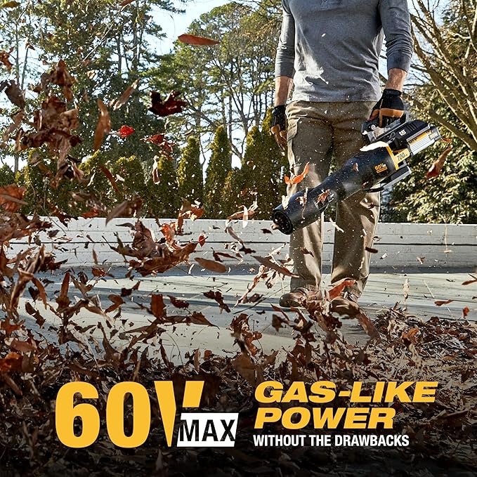 Cat DG650 60V 700 CFM 135 MPH Leaf Blower Cordless with Battery and Charger,Adjustable Speed Blowers for Lawn Care,Lightweight Cordless Leaf Blower with Variable Air Control Battery&Charger Include - LeafyLoom