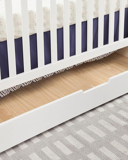 Carter's by DaVinci Colby 4-in-1 Convertible Crib with Trundle Drawer in White, Greenguard Gold Certified, Undercrib Storage - LeafyLoom