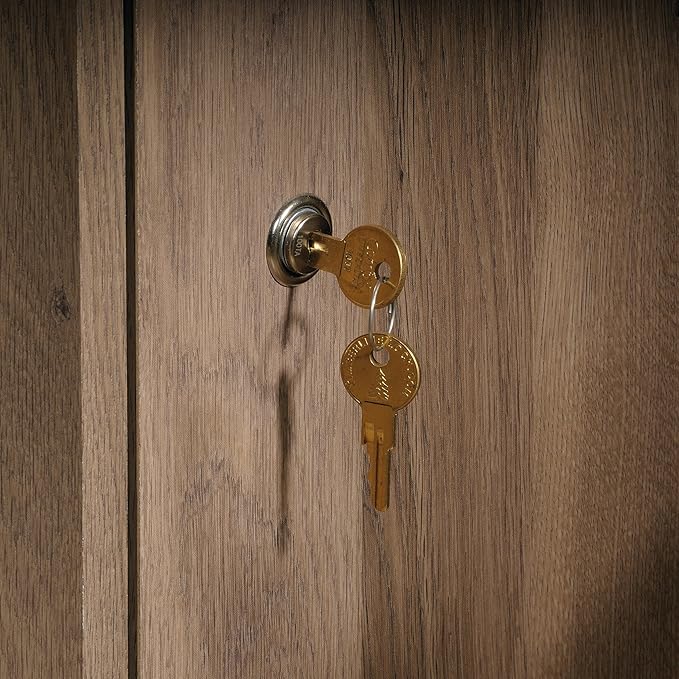 Sauder Harbor View Lateral File, Salt Oak finish - LeafyLoom