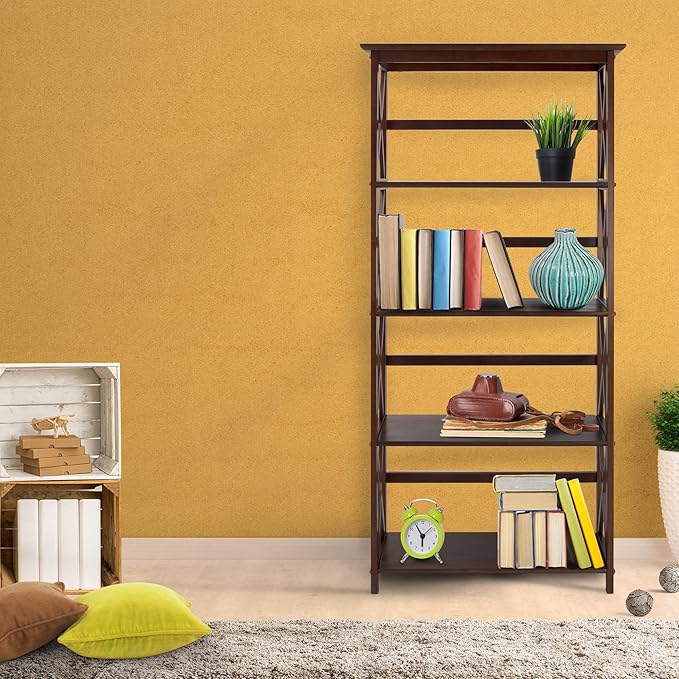 Casual Home Shelf Bookcase - LeafyLoom