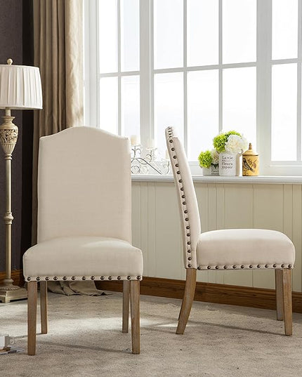 NicBex Haerin-SD-00154-LWJ Dining Chairs, 25"x20"x41", Beige - LeafyLoom