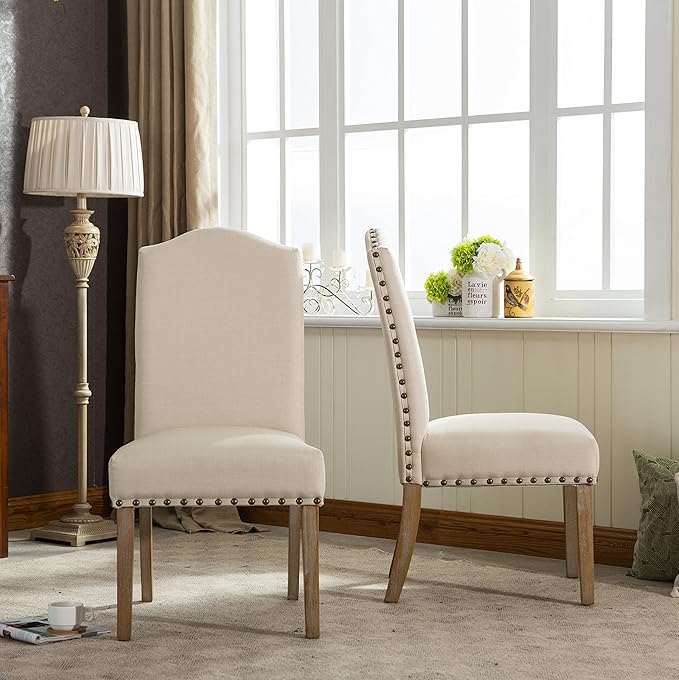 NicBex Haerin-SD-00154-LWJ Dining Chairs, 25"x20"x41", Beige - LeafyLoom