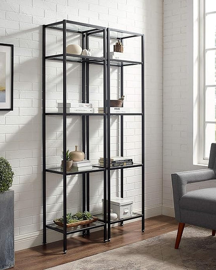 Crosley Furniture Aimee 2-Piece Narrow Etagere Set, Oil-Rubbed Bronze - LeafyLoom
