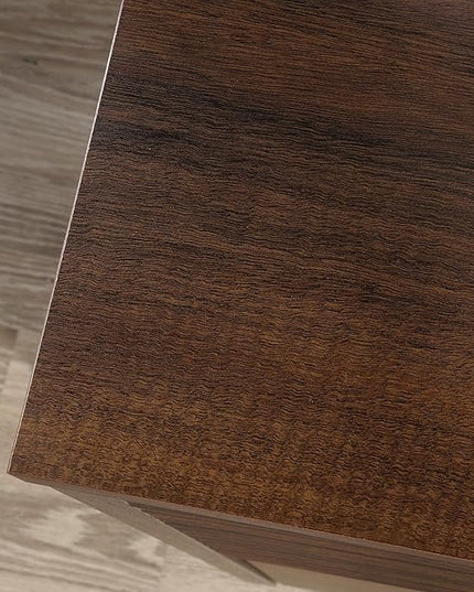 Sauder Englewood Lateral file, L: 30.87" x W: 19.29" x H: 29.25", Spiced Mahogany finish - LeafyLoom