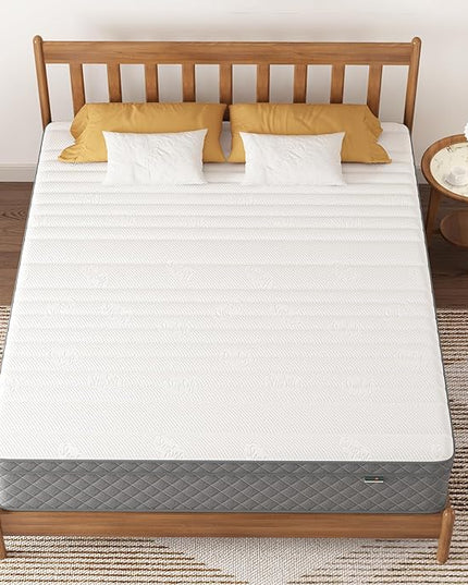 Full Mattress, 12 Inch Cooling-Gel Memory Foam and Pocket Spring Hybrid Mattress, Full Size Mattress in a Box, CertiPUR-US Certified, Medium Firm, Double Mattress - LeafyLoom