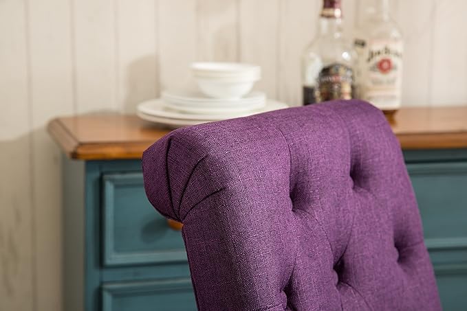 NicBex Haerin-SD-00143-LWJ Dining Chairs, 26"x18"x39.2", Purple - LeafyLoom
