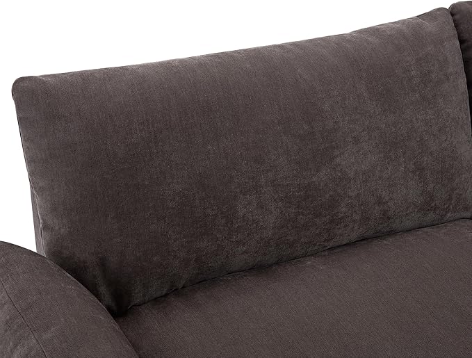 119.5'' 3 Seater Modern Sectional Sofa with 2 Built-in Storage Units on Armrest, Large Seating Depth Design Upholstered Couch Set for Living Room, Office, Apartment, Gray, 119.5 Inch - LeafyLoom