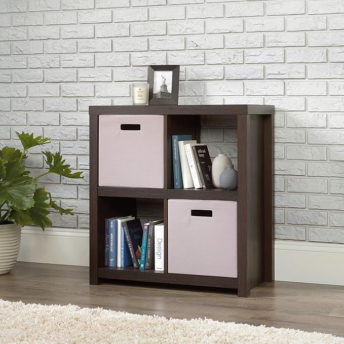 Sauder HomePlus 4-Cube Bookcase, Dakota Oak finish - LeafyLoom