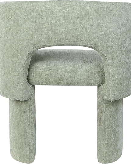 Meridian Furniture Emmet Collection Modern | Contemporary Dining Accent Chair with Rich Fabric, Steel Inner Frame, 26" W x 23.5" D x 30" H, Mint - LeafyLoom