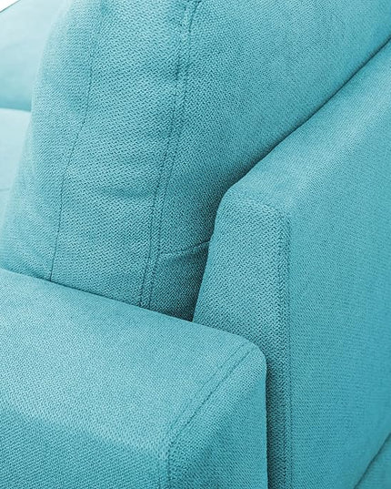 3-Piece L-Shaped Sectional Couches Lounge & Storage, 97 Modular Living Room Home Office, 3pcs 97'' Sofa+66.5'' Chaise+28.5'' Ottoman(Right), Green Linen - LeafyLoom