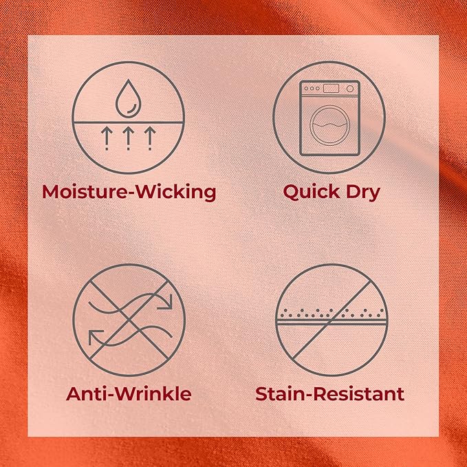 Mellanni California King Sheets Set - 4 PC Iconic Collection Bedding Sheets & Pillowcases - Hotel Luxury, Extra Soft, Cooling Bed Sheets - Deep Pocket up to 16 inch (Cal King, Poppy Orange) - LeafyLoom