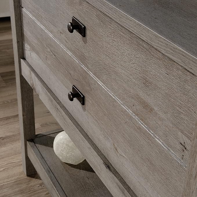 Sauder Cottage Road Lateral File, L: 32.44" x W: 21.81" x H: 29.76", Mystic Oak Finish - LeafyLoom