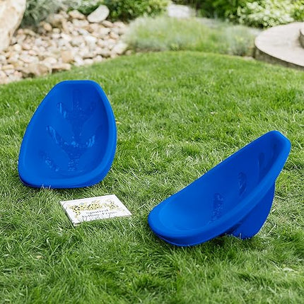 ECR4Kids Leaf Floor Seat, Rocker Chair, Blue, 6-Piece - LeafyLoom