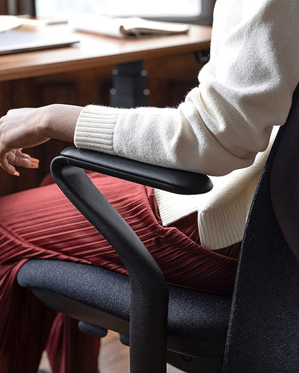 Branch Verve Chair - High Performance Executive Office Chair with Contoured Seat Back and Adjustable Lumbar Rest - High Density Foam Cushion with Aluminum Base - Up to 275 lbs - Galaxy - LeafyLoom