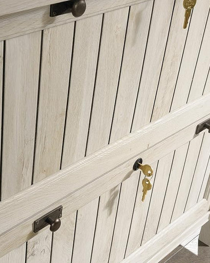 Sauder Costa Lateral File, Chalked Chestnut finish - LeafyLoom