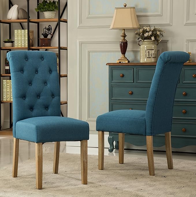 NicBex Haerin-SD-00140-LWJ Dining Chairs, 26"x18"x39.2", Blue - LeafyLoom