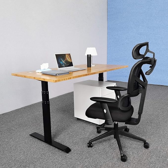 VWINDESK 80 x 30 x 1 Inch 100% Solid Bamboo Desk Table Top Only,for Standing Desk Home Office Desk with 80mm grommets(Right Angle) - LeafyLoom