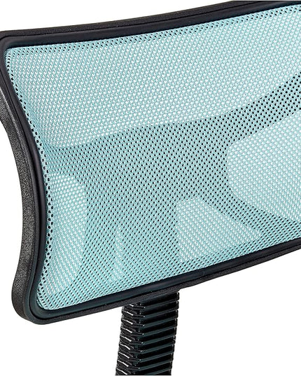 Swivel Mesh Desk Chair, Blue 20.86D x 22W x 33.46H in - LeafyLoom
